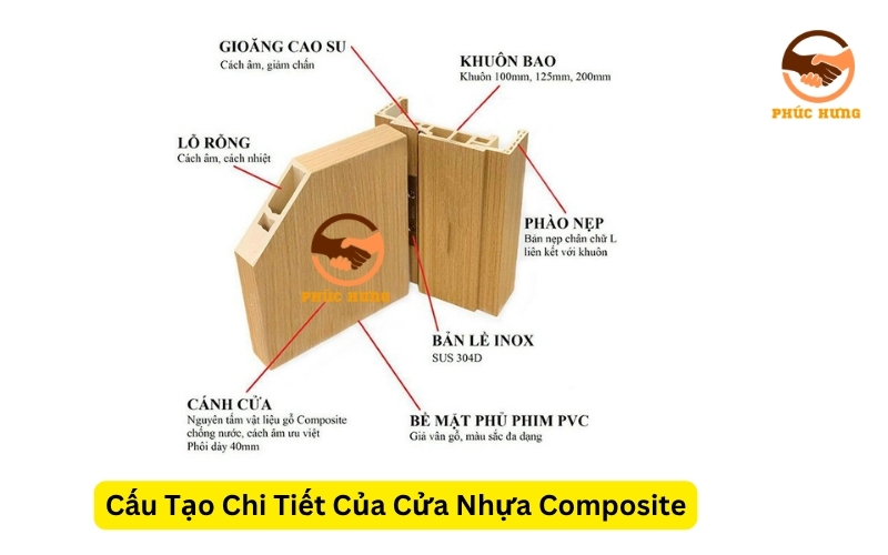 Cấu Tạo Chi Tiết Của Cửa Nhựa Composite