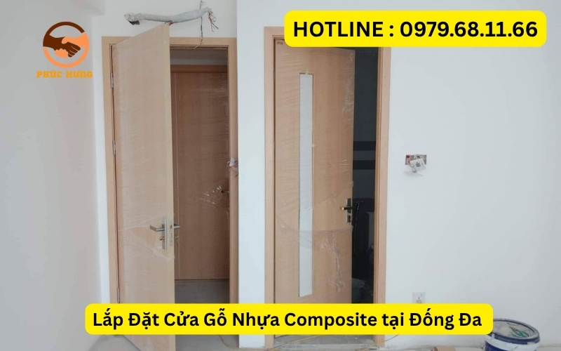 Lắp Đặt Cửa Gỗ Nhựa Composite tại Đống Đa (1)