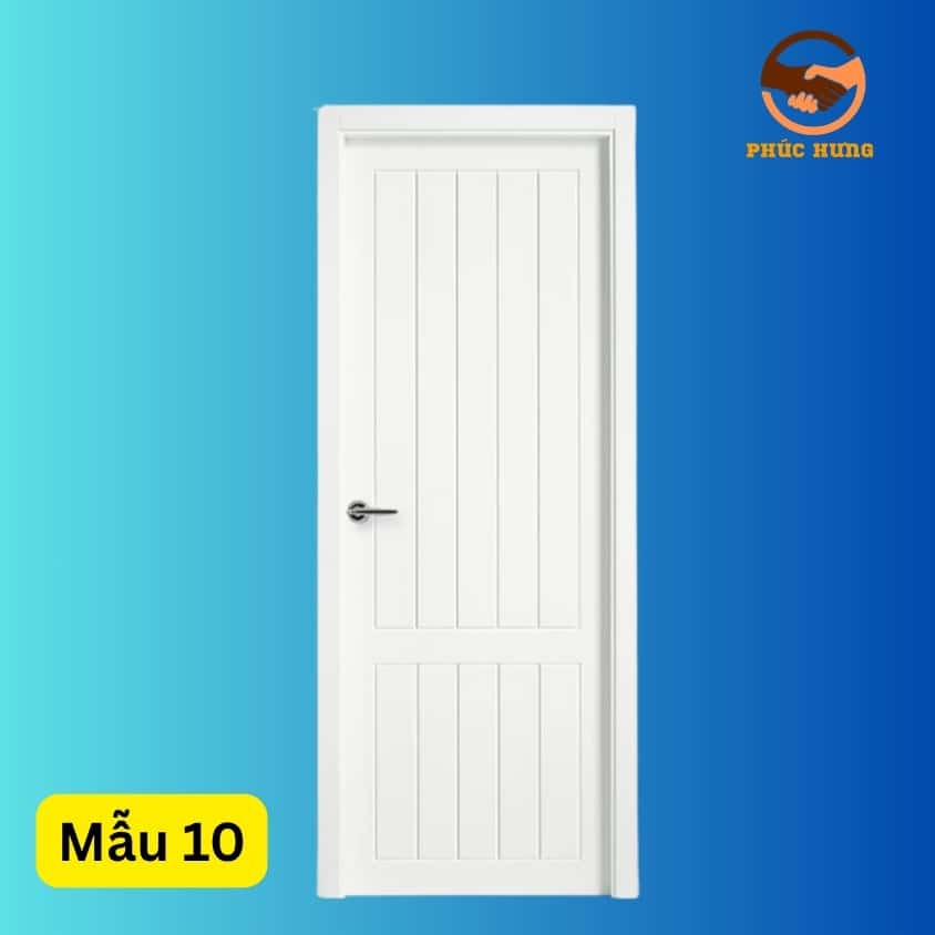 Mẫu cửa nhựa composite màu trắng 10
