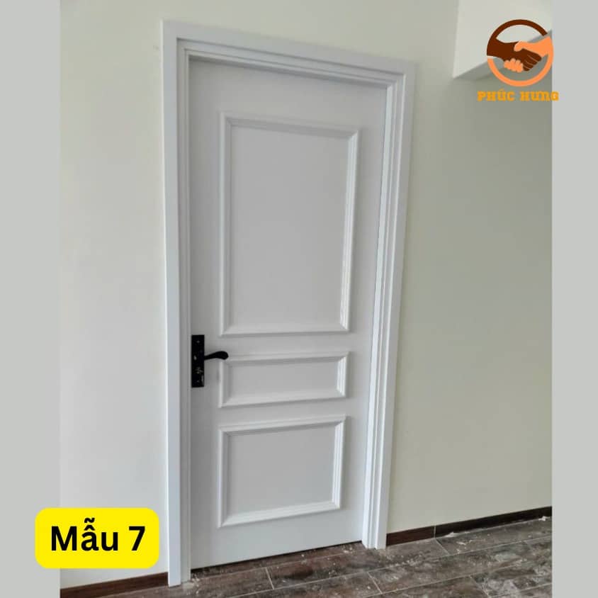 Mẫu cửa nhựa composite màu trắng 7