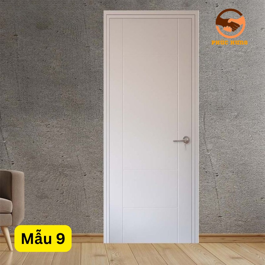 Mẫu cửa nhựa composite màu trắng 9